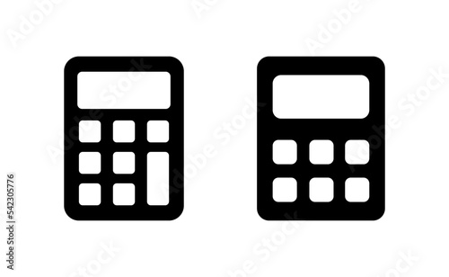 Calculator icon vector for web and mobile app. Accounting calculator sign and symbol.