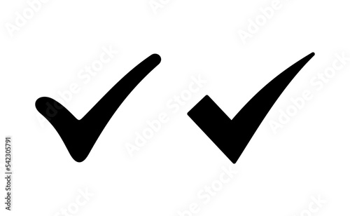 Check mark icon vector for web and mobile app. Tick mark sign and symbol