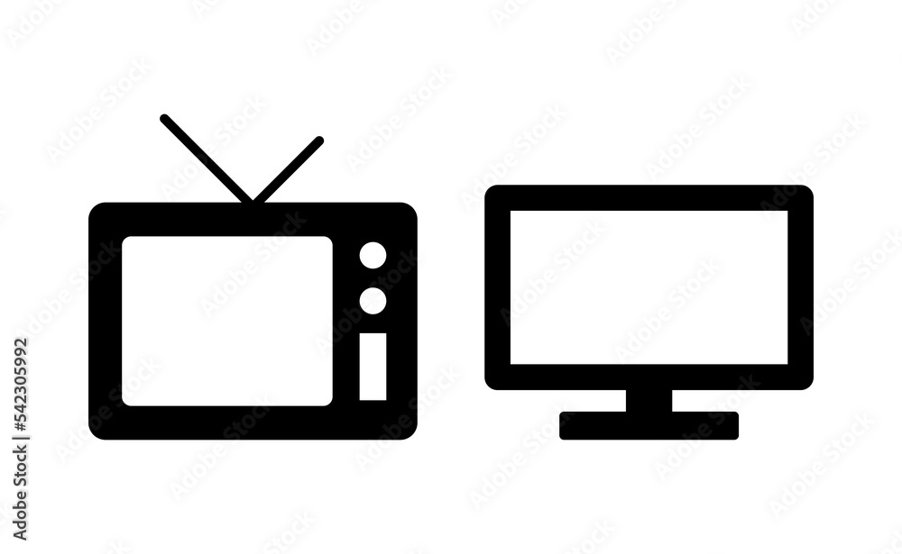 Tv icon vector for web and mobile app. television sign and symbol Tv icon vector for web and mobile app. television sign and symbol