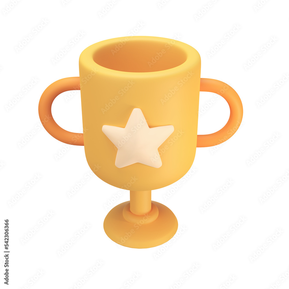 3d golden trophy Awards for winners of sports events success concept 3d golden trophy Awards for winners of sports events success concept