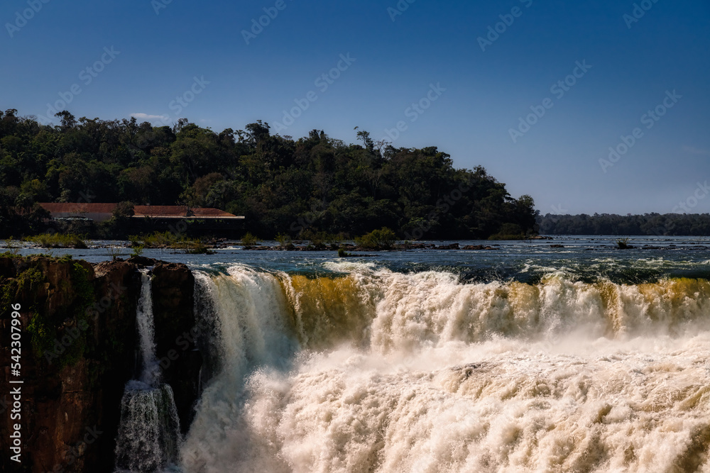 Upper part of Garganta del Diablo at Iguazu Falls