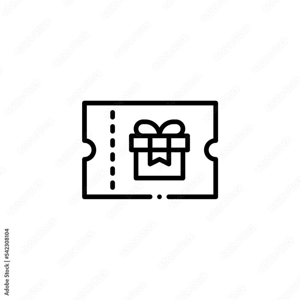 Obraz premium gift coupon icon
