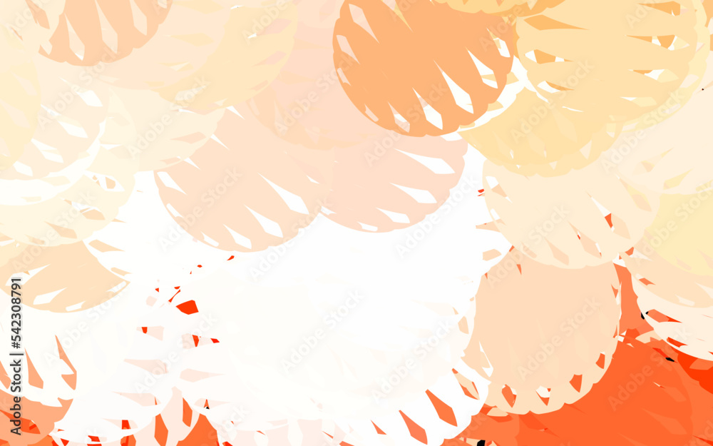 Light Red vector texture with abstract forms.
