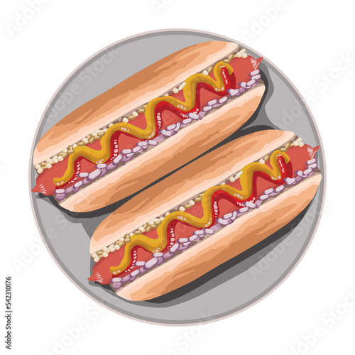 hot dogs in dish