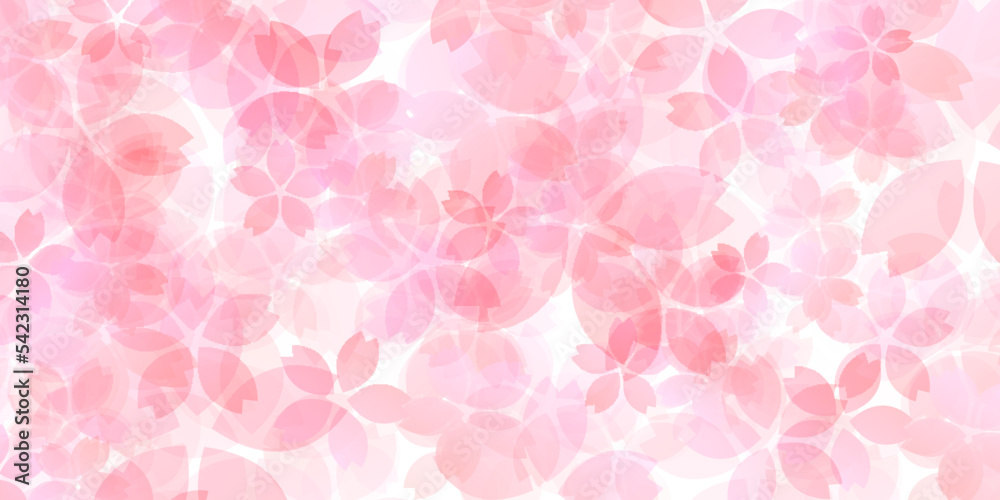 桜　和柄　年賀状　背景