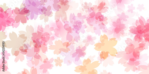 桜 和柄 年賀状 背景
