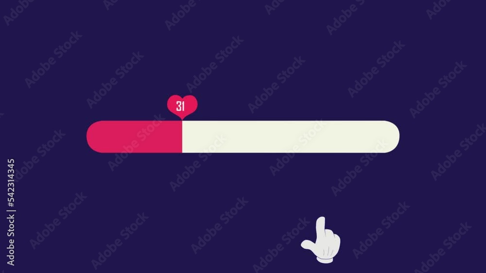 A downloading button from loading to complete