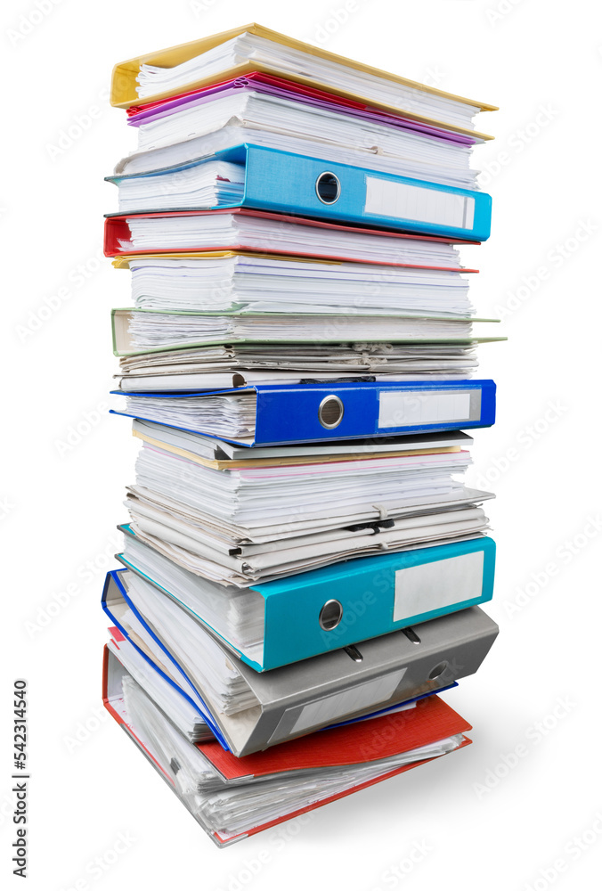 Fototapeta premium Stack of Binders , Folders