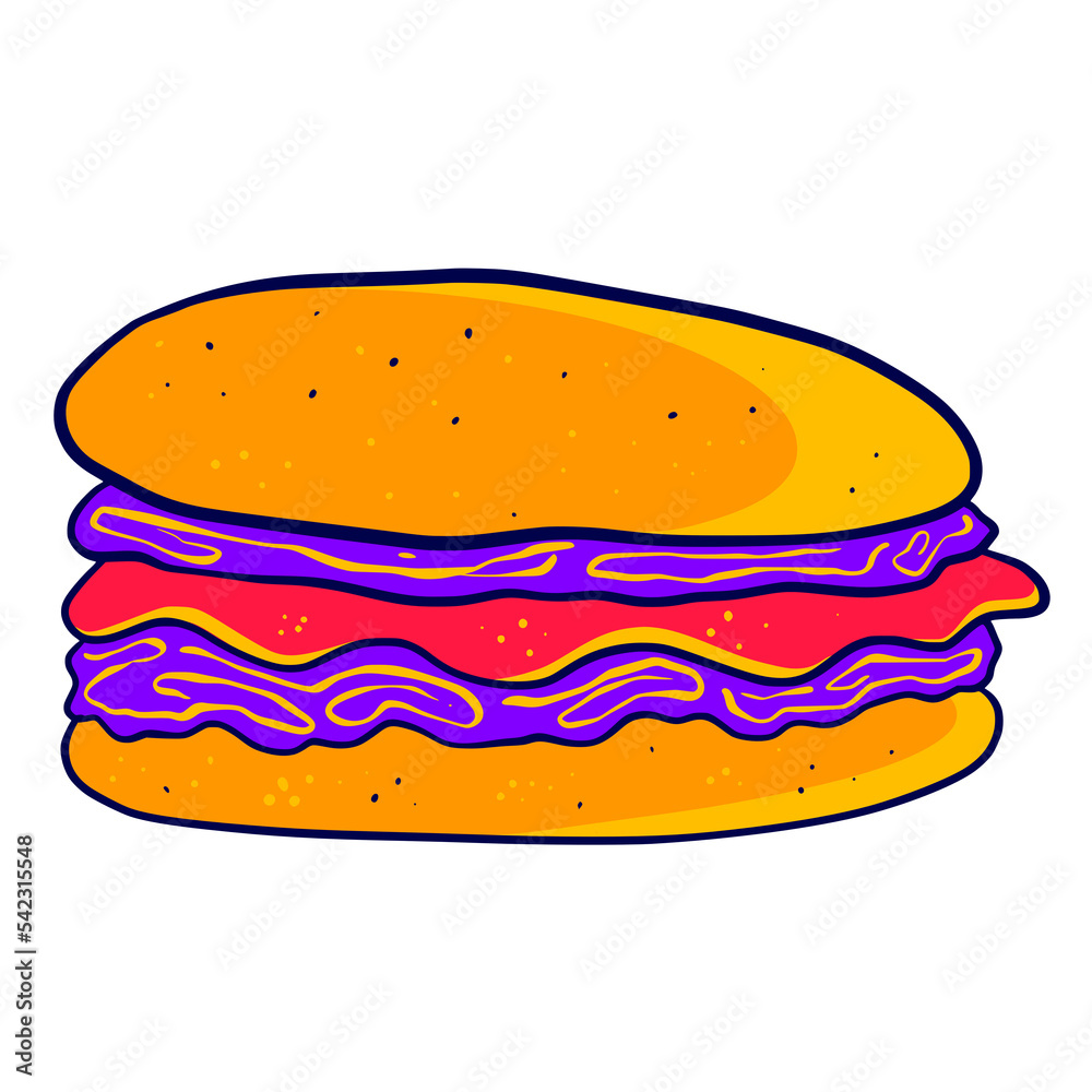 hamburger isolated on white hamburger isolated on white