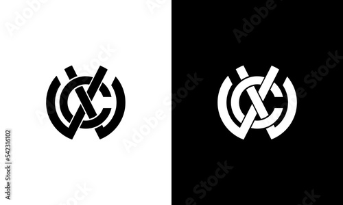 letter xwc or cwx circle abstract logo design  photo