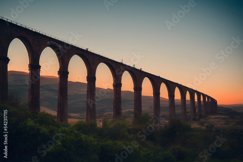 An impressive viaduct. Beautiful arches. 