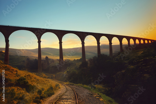 An impressive viaduct. Beautiful arches. 