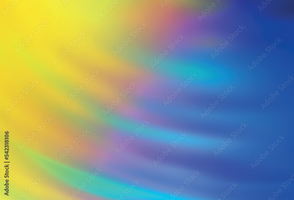 Light Blue, Yellow vector blurred template.