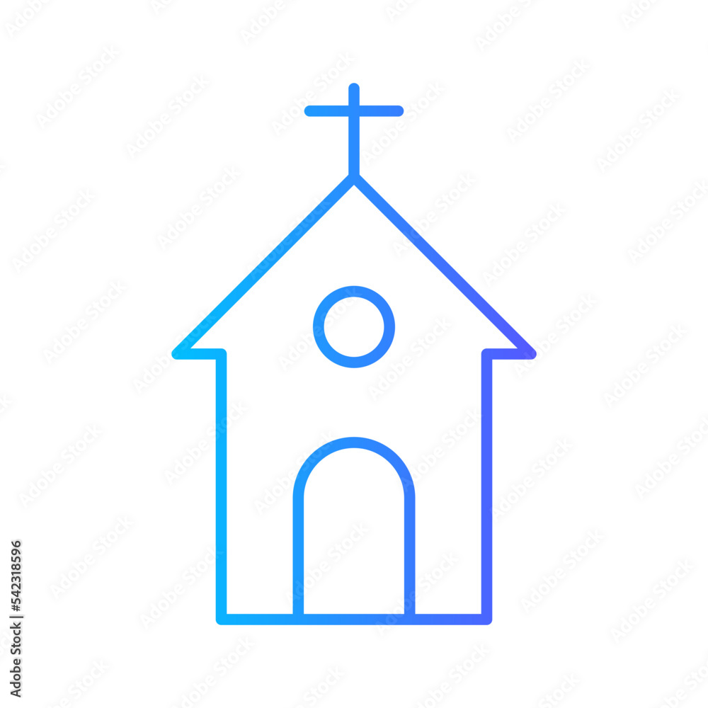 church gradient icon