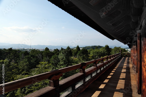 京都・南禅寺　三門（山門）上層からの絶景　（横構図）