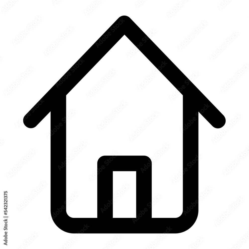 Icon Home With Style Outline