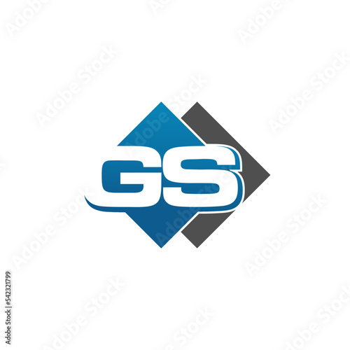 Initial Letter GS Hexagonal Design Logo