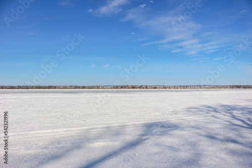 Fototapeta Naklejka Na Ścianę i Meble -  Beautiful winter landscape at the ravine
