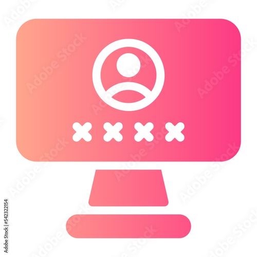 login gradient icon