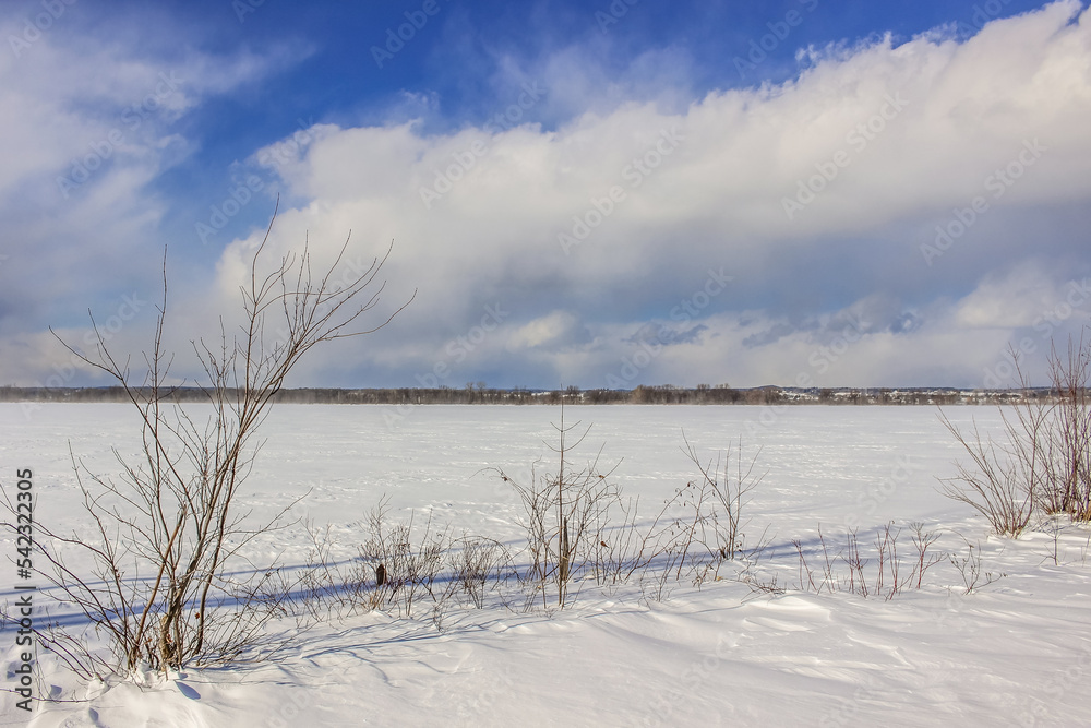Beautiful winter landscape at the ravine Beautiful winter landscape at the ravine