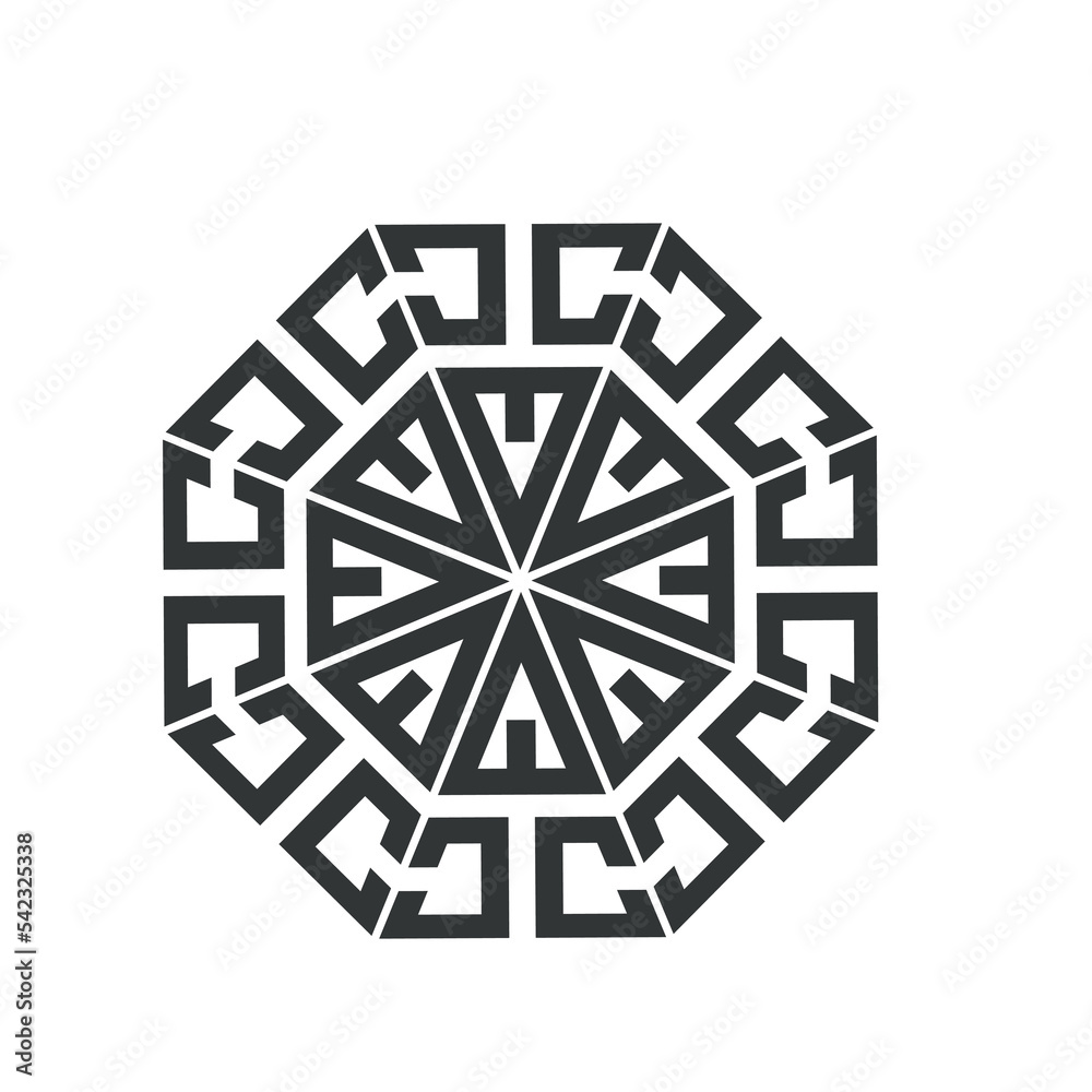 mandala geometric circle pattern celtic maze ornament. tribal tattoo mandala geometric circle pattern celtic maze ornament. tribal tattoo