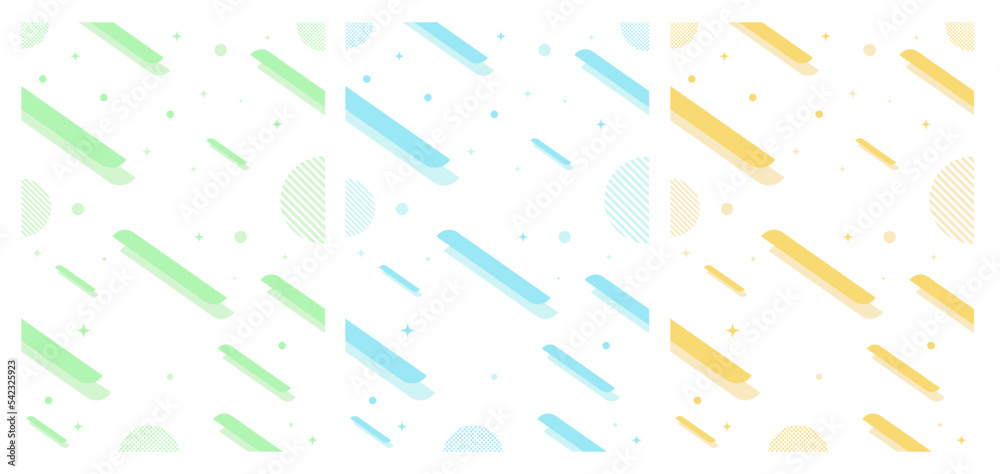 幾何学 背景 図形　セット	
