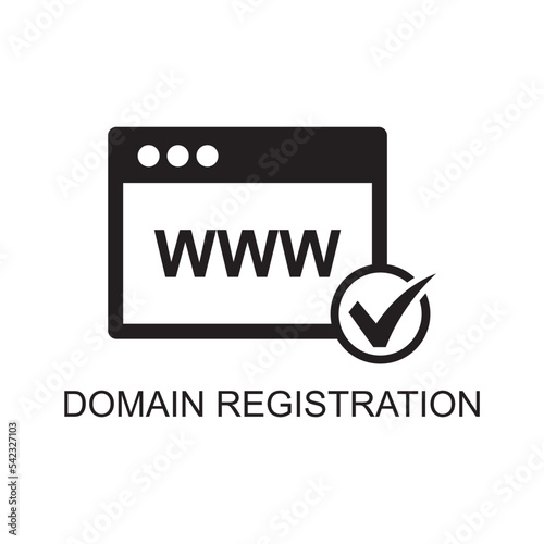 domain registration icon , hosting icon