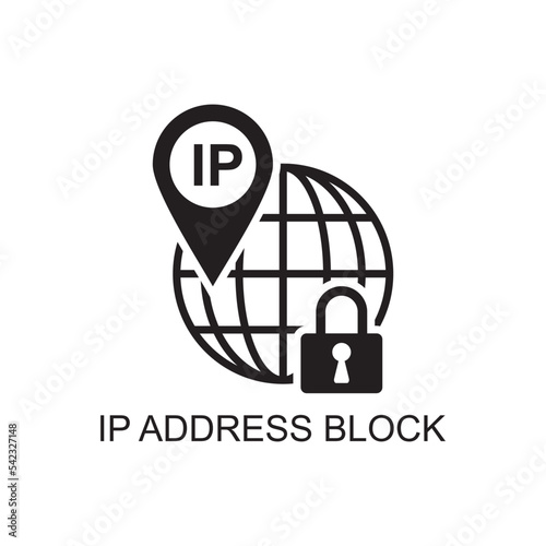ip address block icon , communication icon