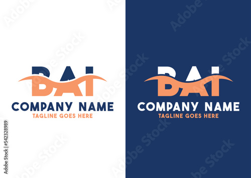 Letter BAI logo design vector template, BAI logo