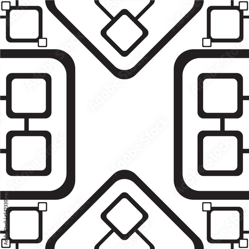 Geometric Abstract Repeatable Pattern Templates 