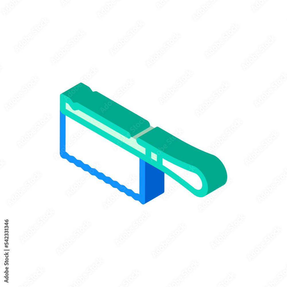japanese hand saw isometric icon vector. japanese hand saw sign. isolated symbol illustration japanese hand saw isometric icon vector. japanese hand saw sign. isolated symbol illustration