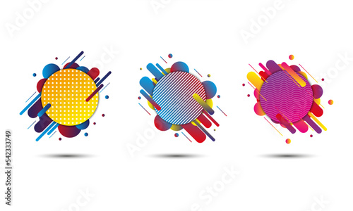 vector color amoba design choice
