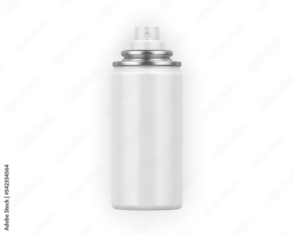 Blank aluminum deodorant spray can for branding and mock up. 3d render illustration. Blank aluminum deodorant spray can for branding and mock up. 3d render illustration.