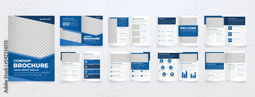 business brochure template use for corporate annual report and proposal