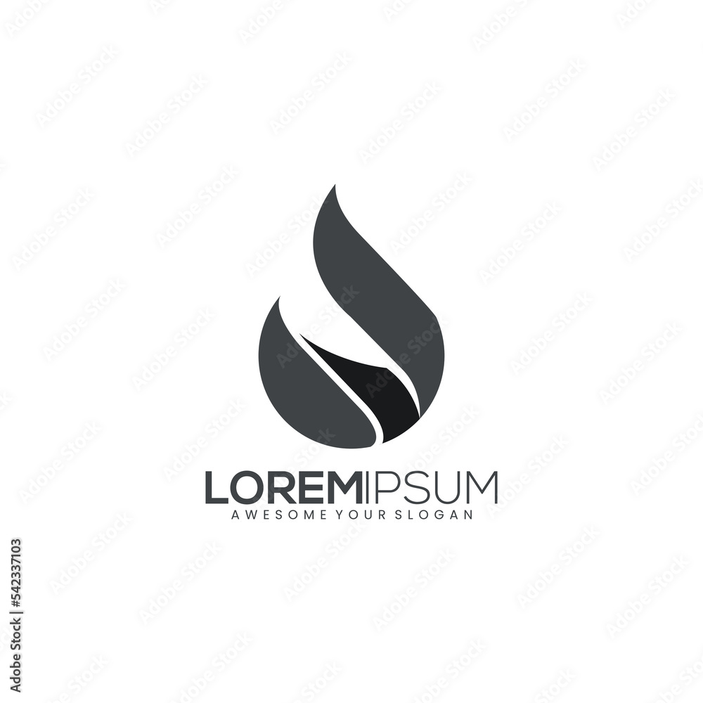 simple water logo icon modern simple water logo icon modern