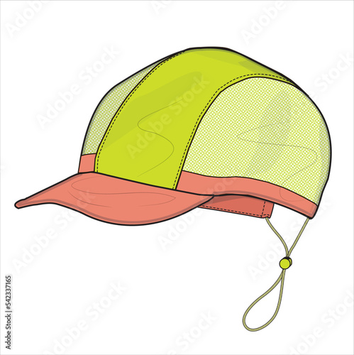 SPORTS CAP WITH TOGGLE FOR UNISEX WEAR VECTOR