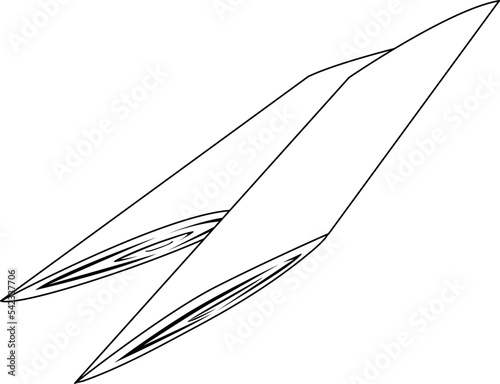 Lemon Grass Leaf Drawing Line Chop