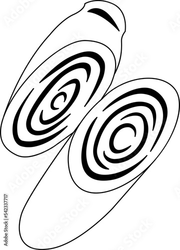 Lemon Grass Leaf Drawing Line Chop