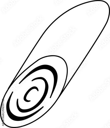 Lemon Grass Leaf Drawing Line Chop