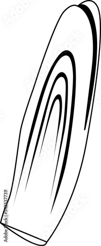 Lemon Grass Leaf Drawing Line Chop