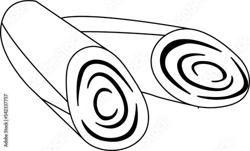 Lemon Grass Leaf Drawing Line Chop