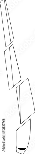Lemon Grass Leaf Drawing Line Chop