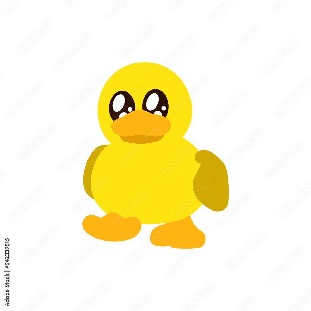 vector files of a drawing duck with flat design style vector files of a drawing duck with flat design style