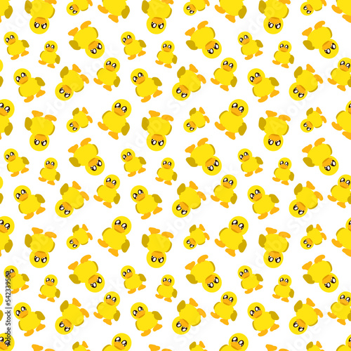 vector files repeatable seamless pattern of a drawing duck with flat design style