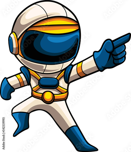 Vector illustration  of astronaut mascot