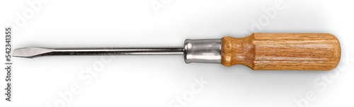 Metal screwdriver Isolated