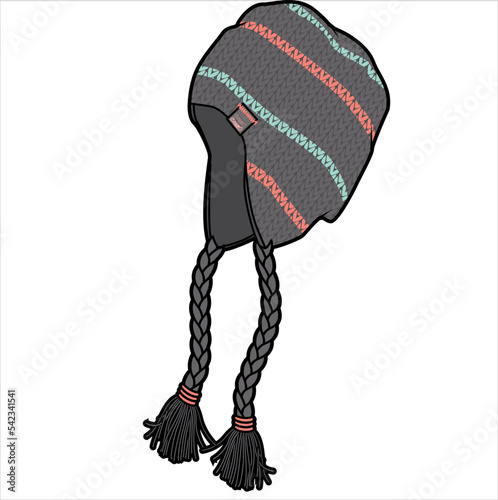 KIDS HEAD WEAR CAPS AND HATS VECTOR