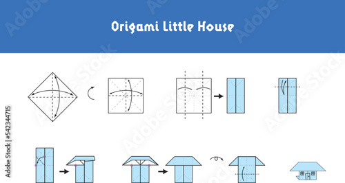 Step by step instructions how to make origami