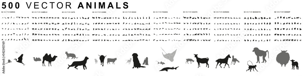 500 Animals - Vector