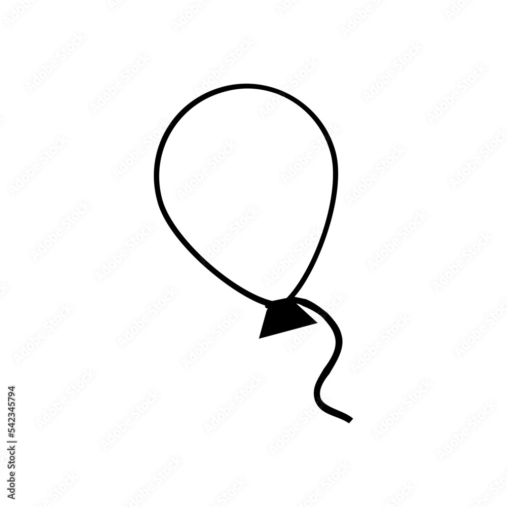 Balloons line vector icon collection. Single continuous line art balloon. Holiday festive present gift concept. Birthday party decoration helium balloon silhouette design. Balloons line vector icon collection. Single continuous line art balloon. Holiday festive present gift concept. Birthday party decoration helium balloon silhouette design.